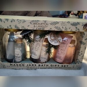 NEW! Brompton & Langley Mason Jar Bath Gift Set